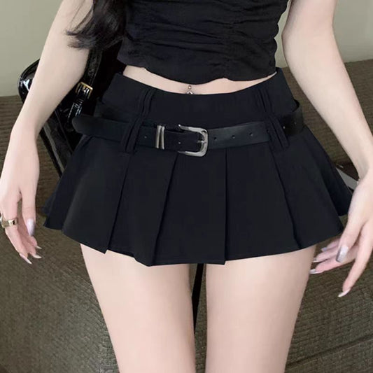 Belted Mini Skirt