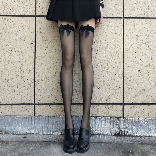 Bowed Long Stockings