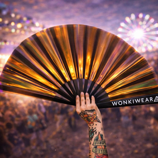 Bronzed Iridescent XL Festival Fan
