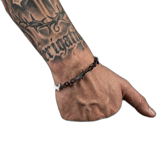Black Barbed Wire Bracelet