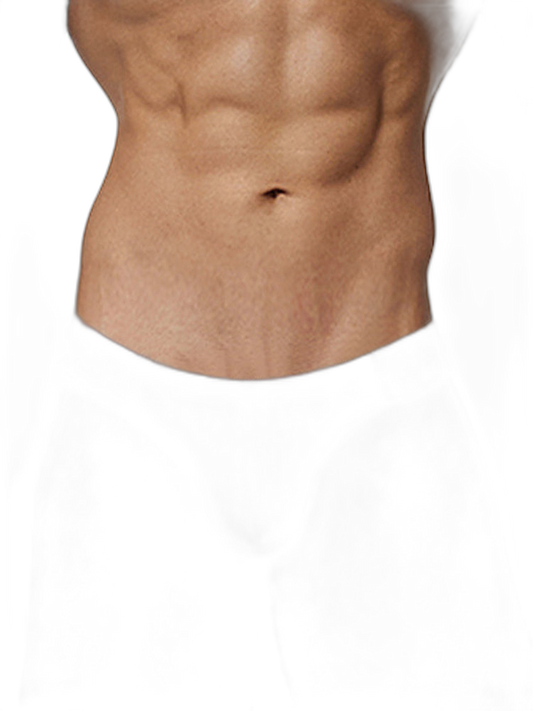 2 Pack Men's Low-Rise High-Cut Ribbed Cotton Bikini