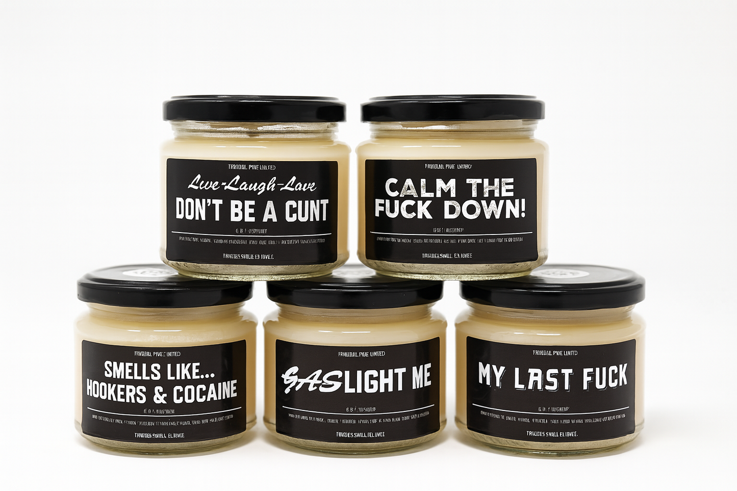 Smells Like Hookers & Cocaine | Naughty Glassjar Candle | 225g | 35 hours