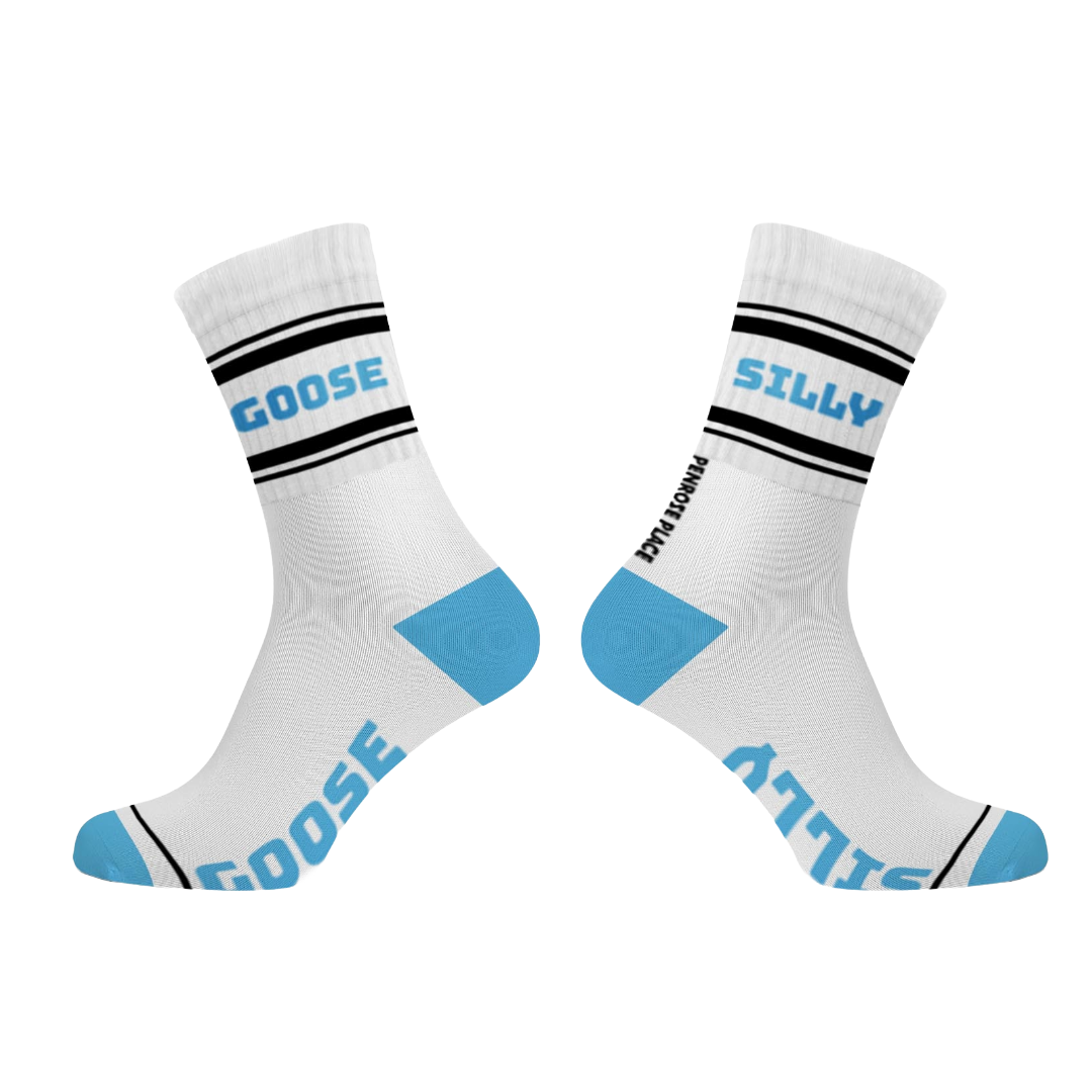 SILLY GOOSE | Cotton Crew Socks | Mid-length