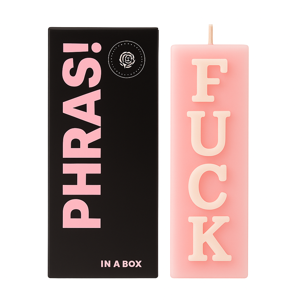 Phrase in a Box | FUCK Candle
