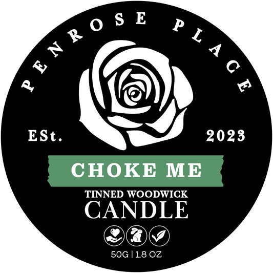 Choke Me | Tinned Woodwick Candle (Apple)