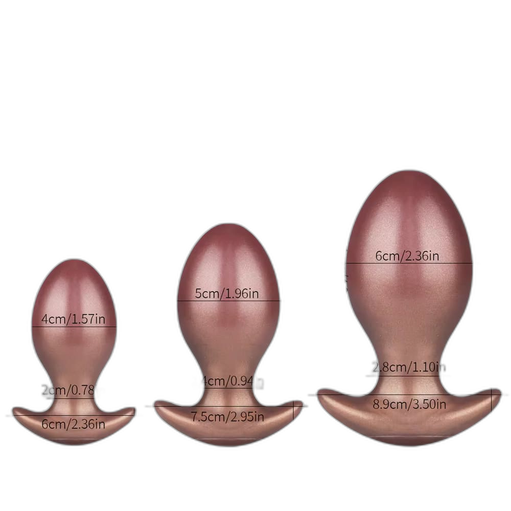 Aether Bulb - Silicone Butt Plug with Chain Leash