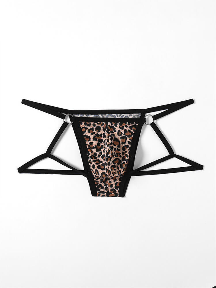 Men's Sexy Colorful Polka Dot Mesh Briefs