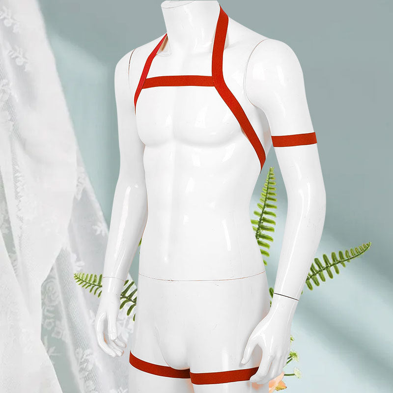Elastic Full Body Halter-Harness Clubwear