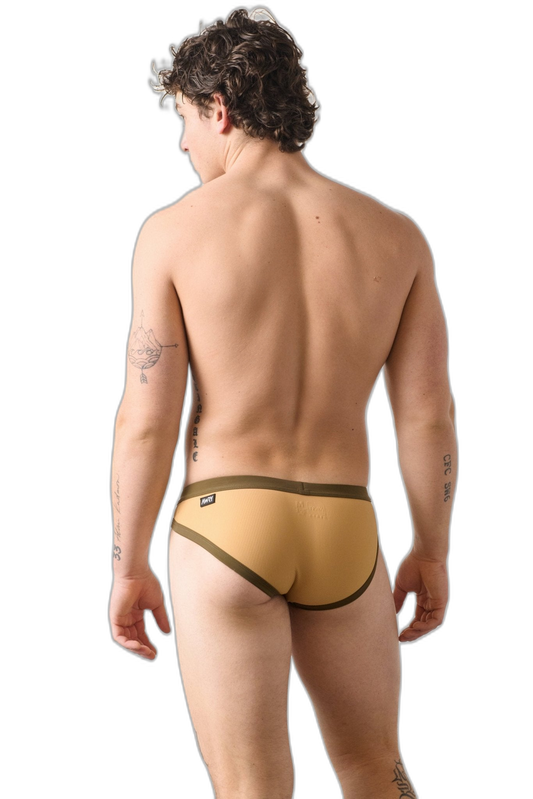 SURGE Contrast Swim Briefs - Sand