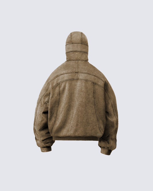 KIIKIO Fleece-Lined and Insulated Hoodie