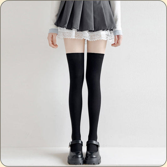 Cat Paw Velvet Thigh High Socks