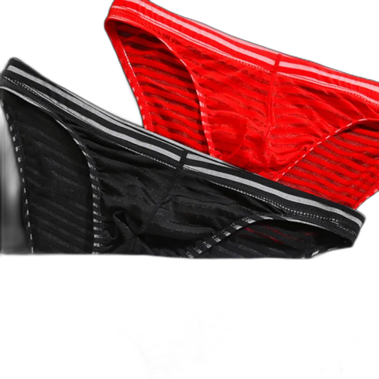 Striped Transparent Briefs