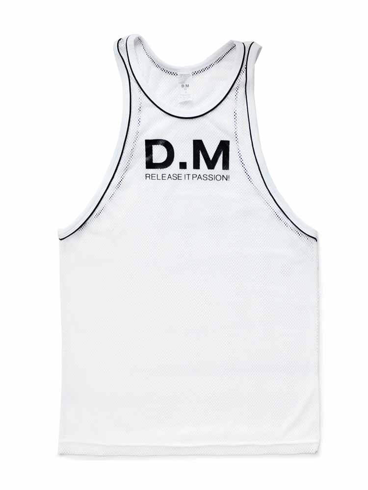 D.M Men's Mesh Sexy Breathable Sports Tank Top