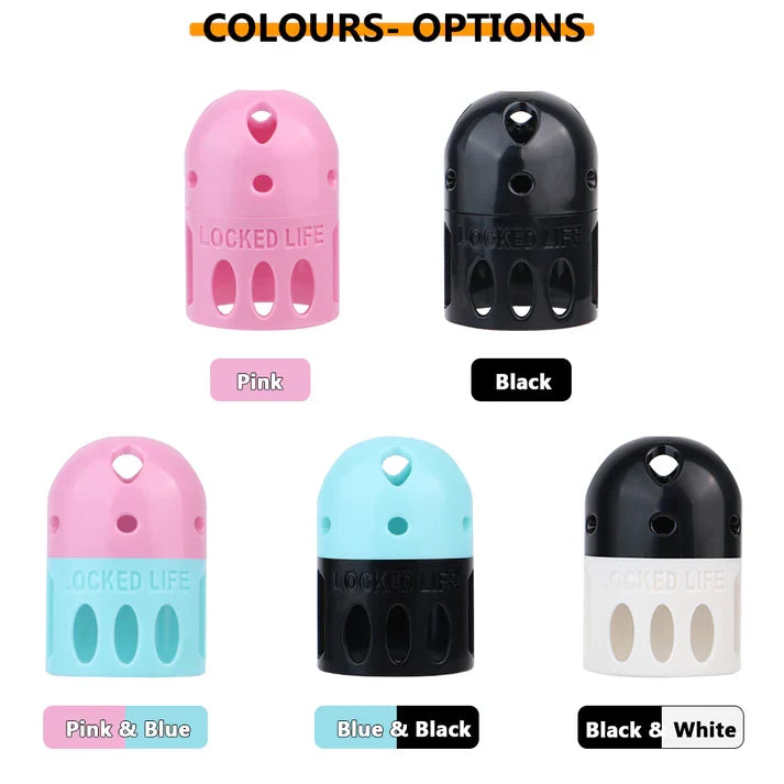 Ringless Male Chastity Cage – Coronal Sulcus Lock Design | Clasp-Free Chastity Cage