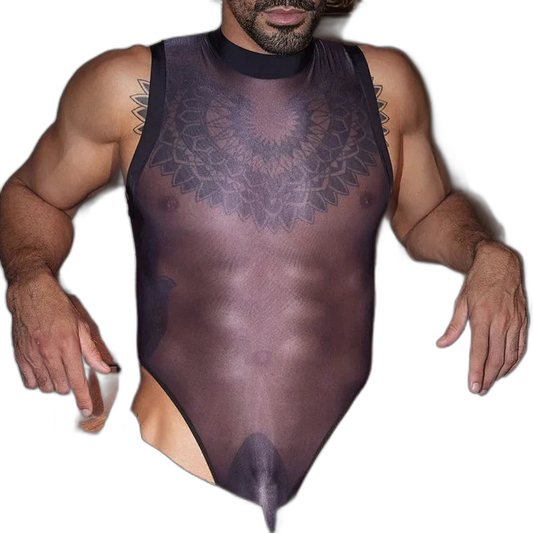 Sheer Mesh Bodysuit Tank