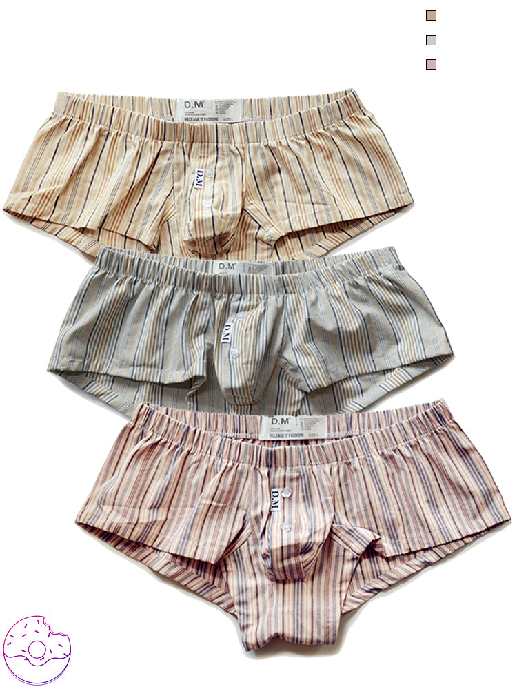 D.M Low Waisted Loose Men's Cotton Briefs
