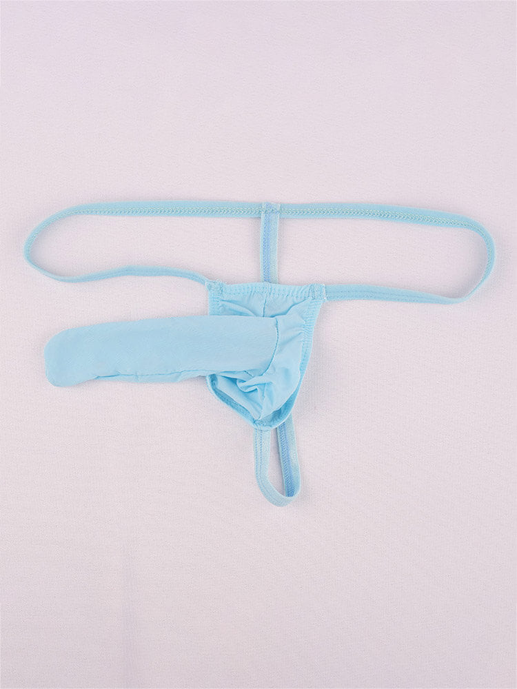 Men's Sexy Strapless Solid Color Thong