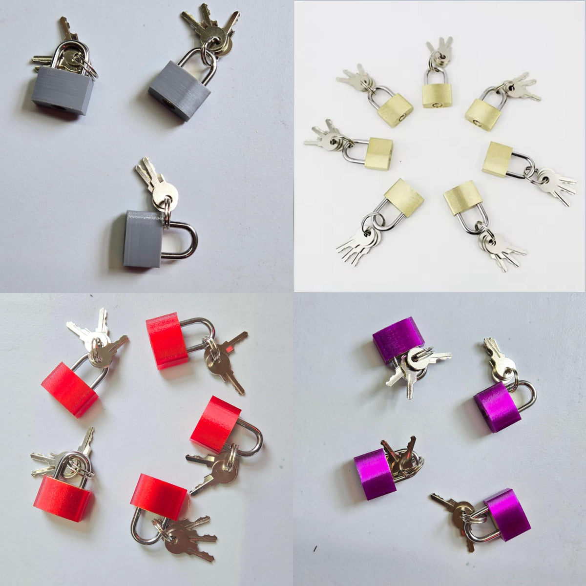 Small Padlock & Cover – Custom Kink Collar Lock, Keyed Alike Options, Glow & Pride Styles