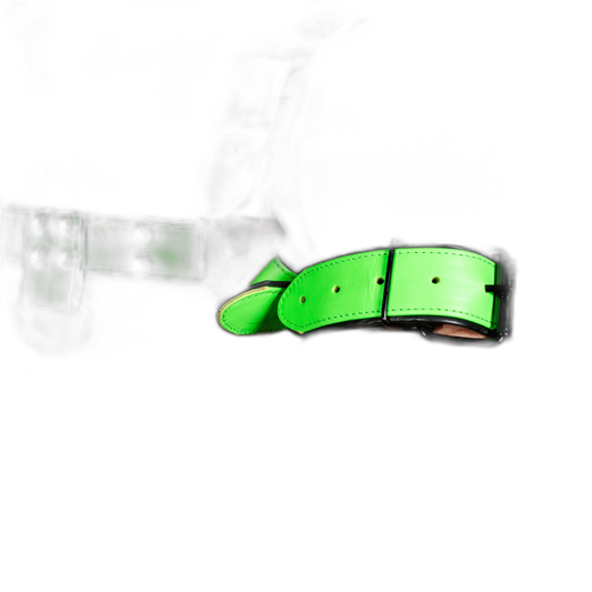 ruff GEAR Bold Leather Bicep Strap Neon Green