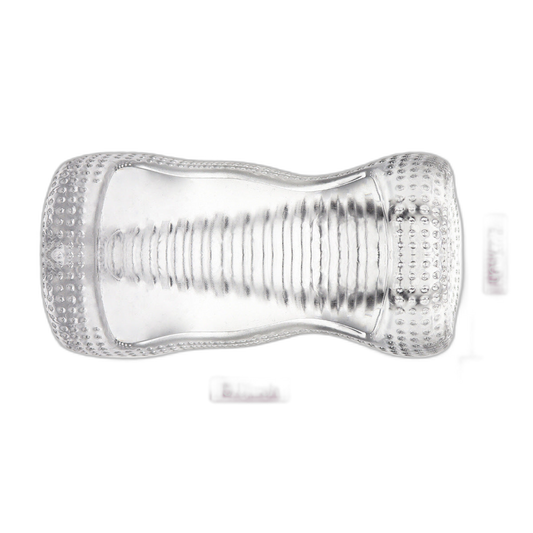 Ribbed Transparent Masturbator