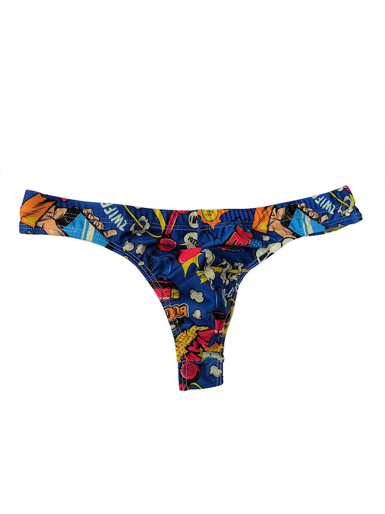Quick Dry Low Rise Pop Print Thong