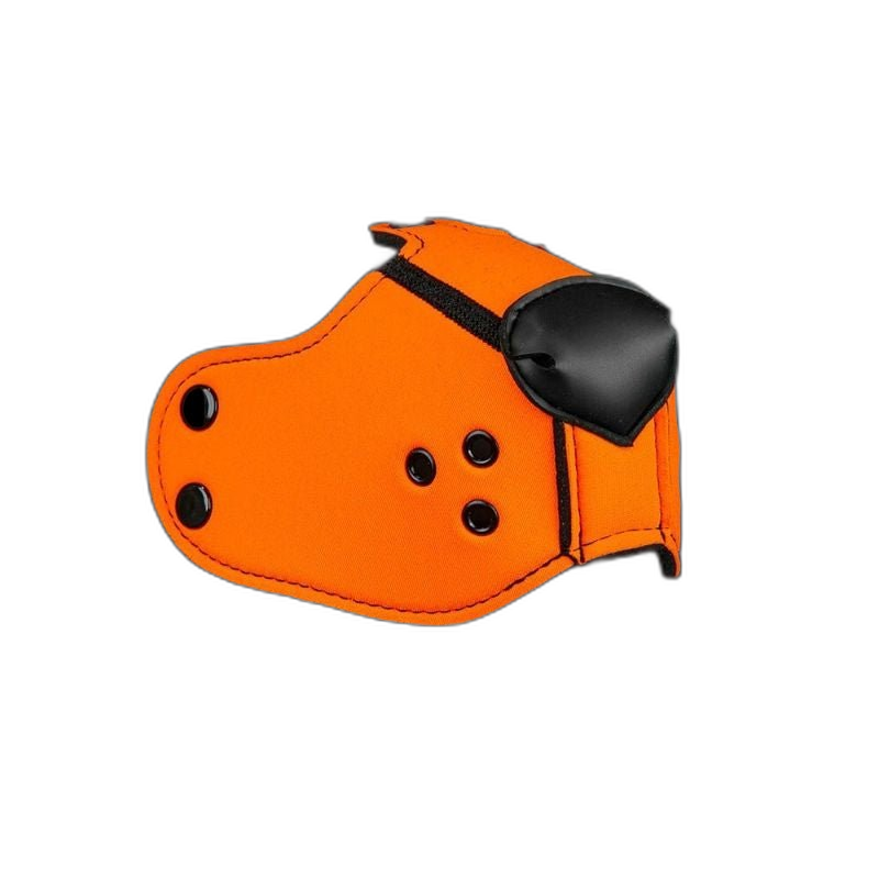 Mr S Leather NEOPRENE Puppy K9 Muzzle | Orange