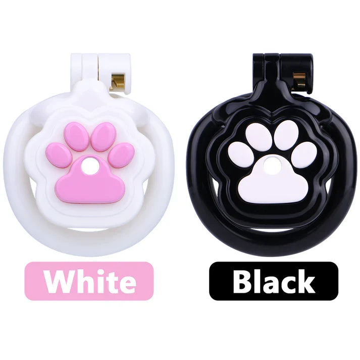 Aesthetic Neko Cat Paw Flat Chastity Cage – Playful Anime-Inspired Design