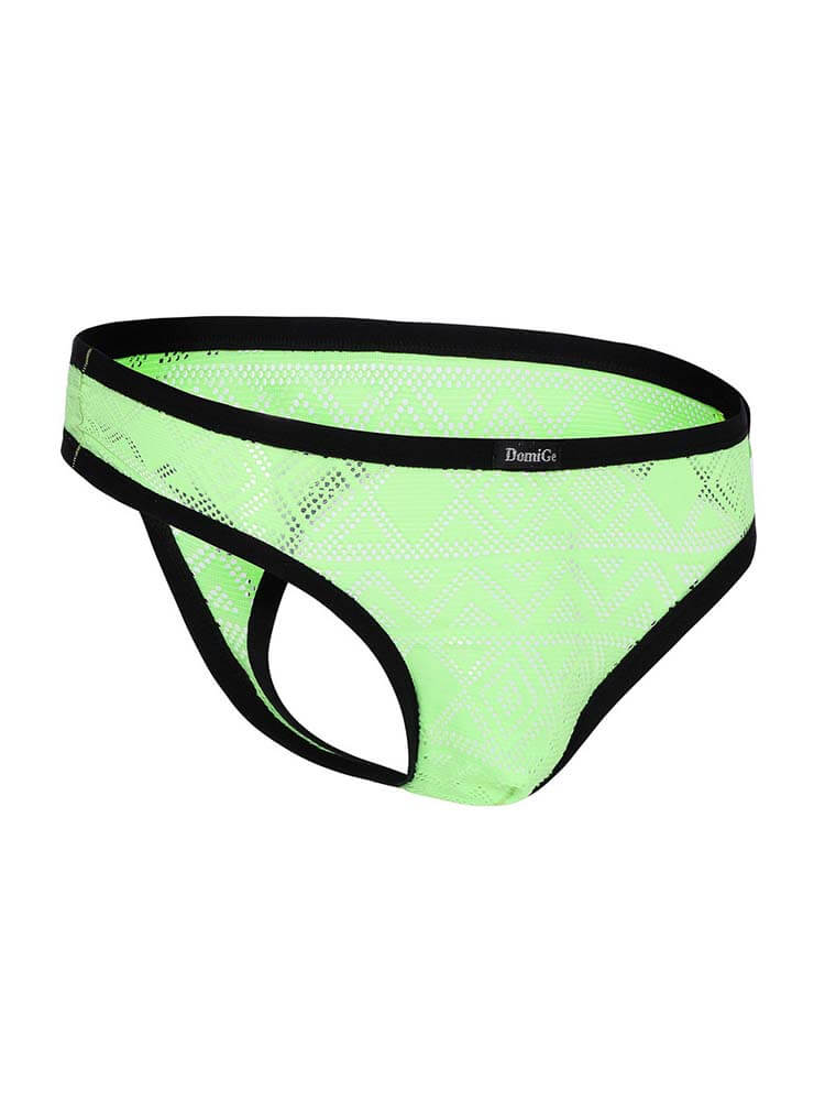 Men's Sexy Mesh Hollow-Out Low-Rise Thong