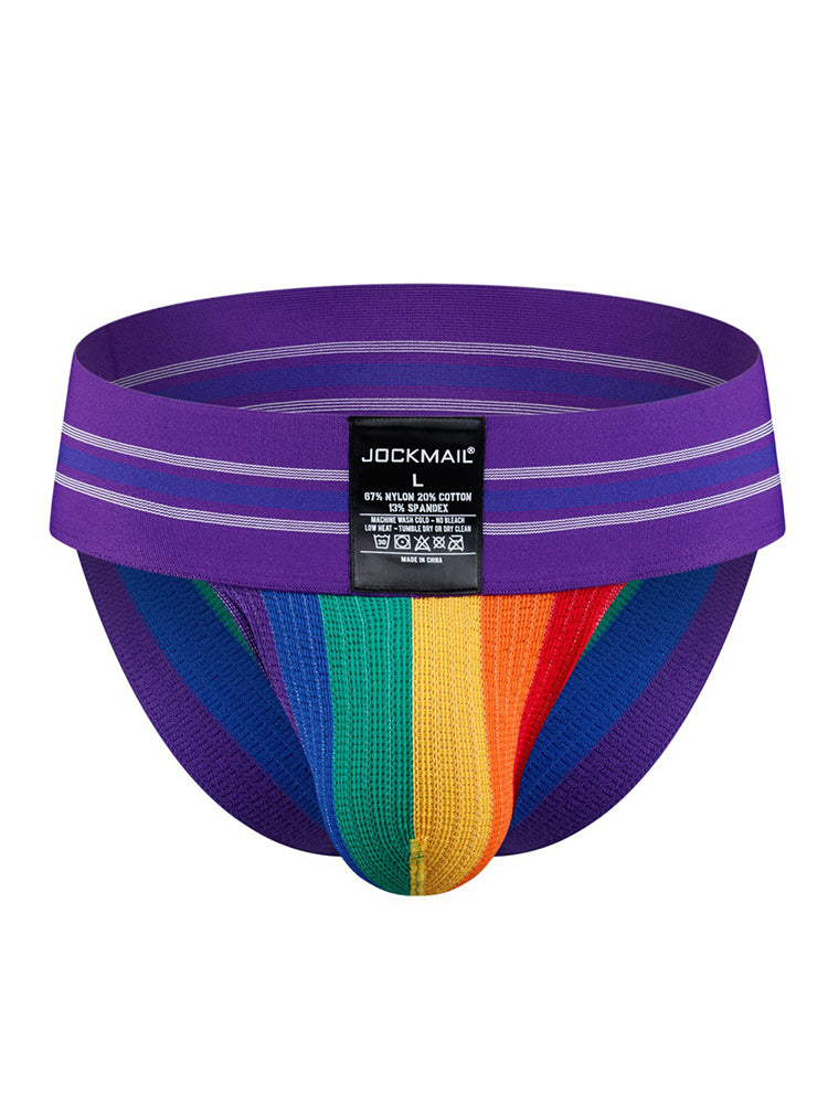 Men's Rainbow Stripes Pride Brief