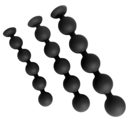 ELITE Liquid Silicone Anal Balls Medium
