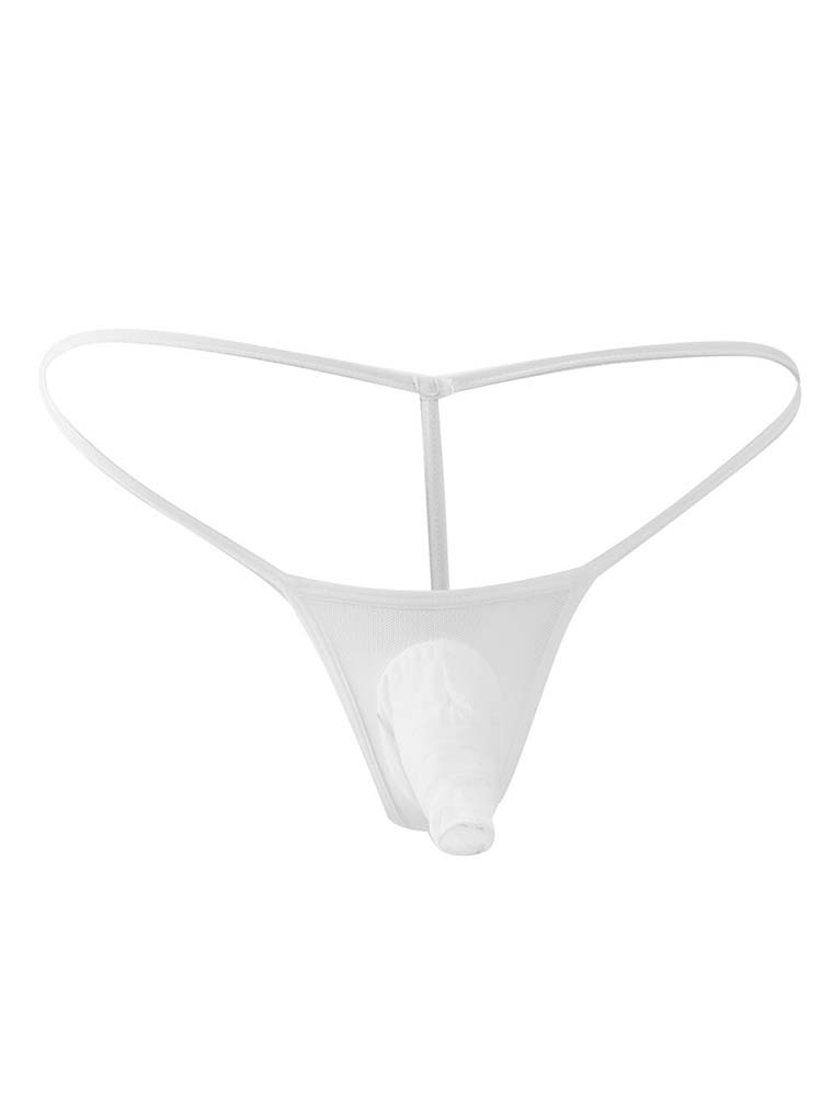 Men's Elephant Nose Thin Transparent Thong