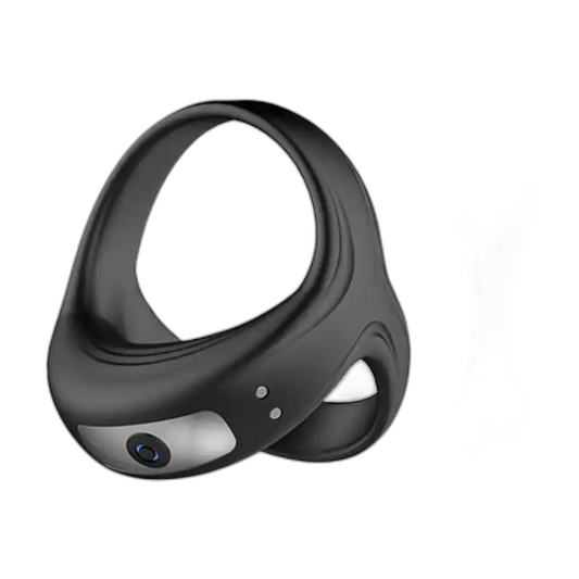 Command Pure Silicone Vibrating Cock Sling Black