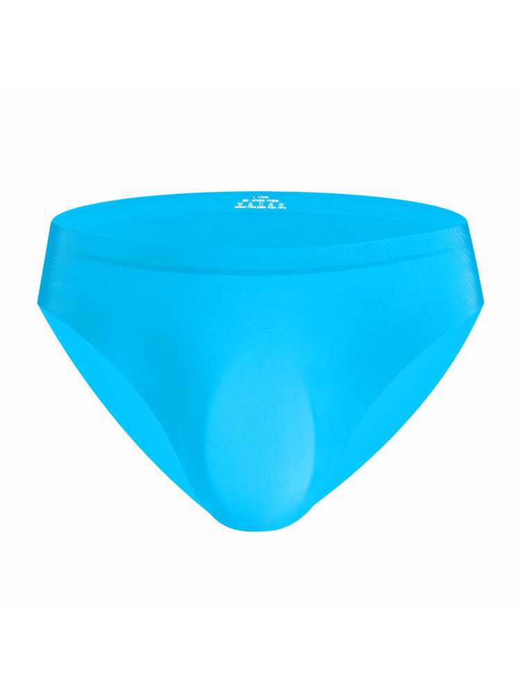 Men's Seamless Ultra Thin Ice Silk Nylon Briefs