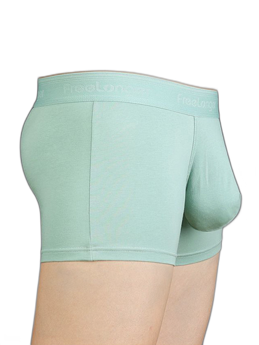 FreeLonger Men’s Microfibre Cotton Big Pouch Trunks