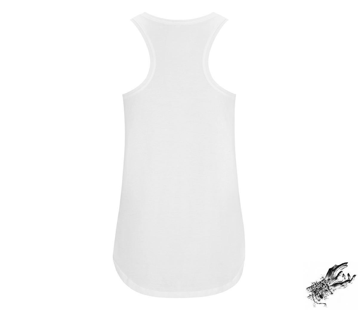 White Virtual Reality Racerback Tank Top