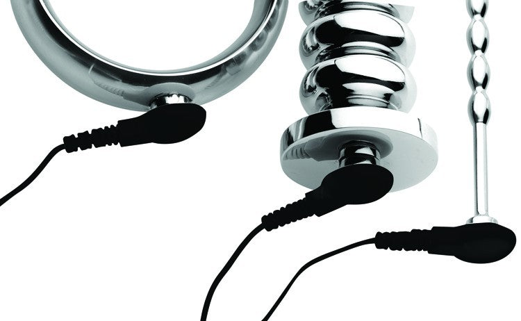 Deluxe Series Voltaic For Him Stainless Steel Male E-stim Kit