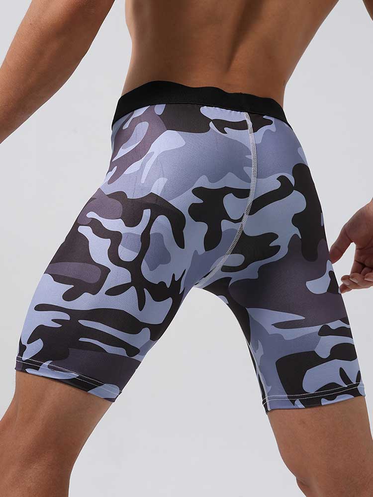 Men's Sports Tight Camouflage Shorts