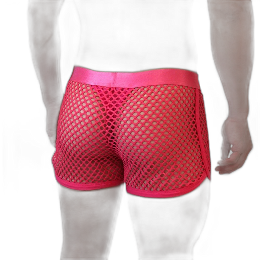 Jockmail 'Reveal All Fishnet' Underwear Shorts