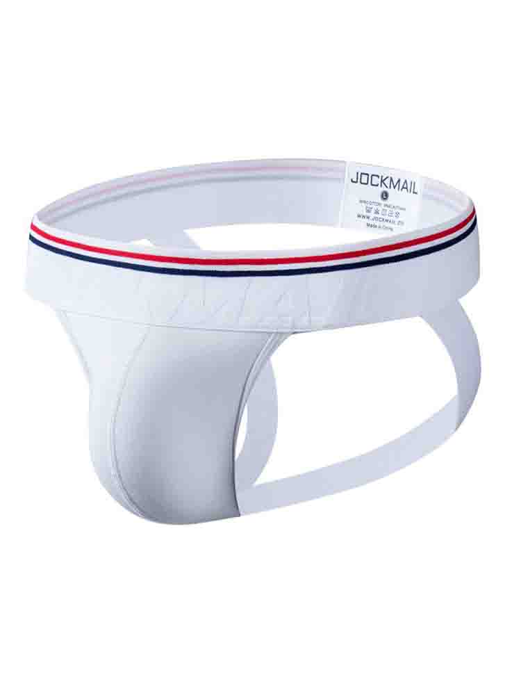 Men's Solid Color Low Rise Cotton Jockstrap
