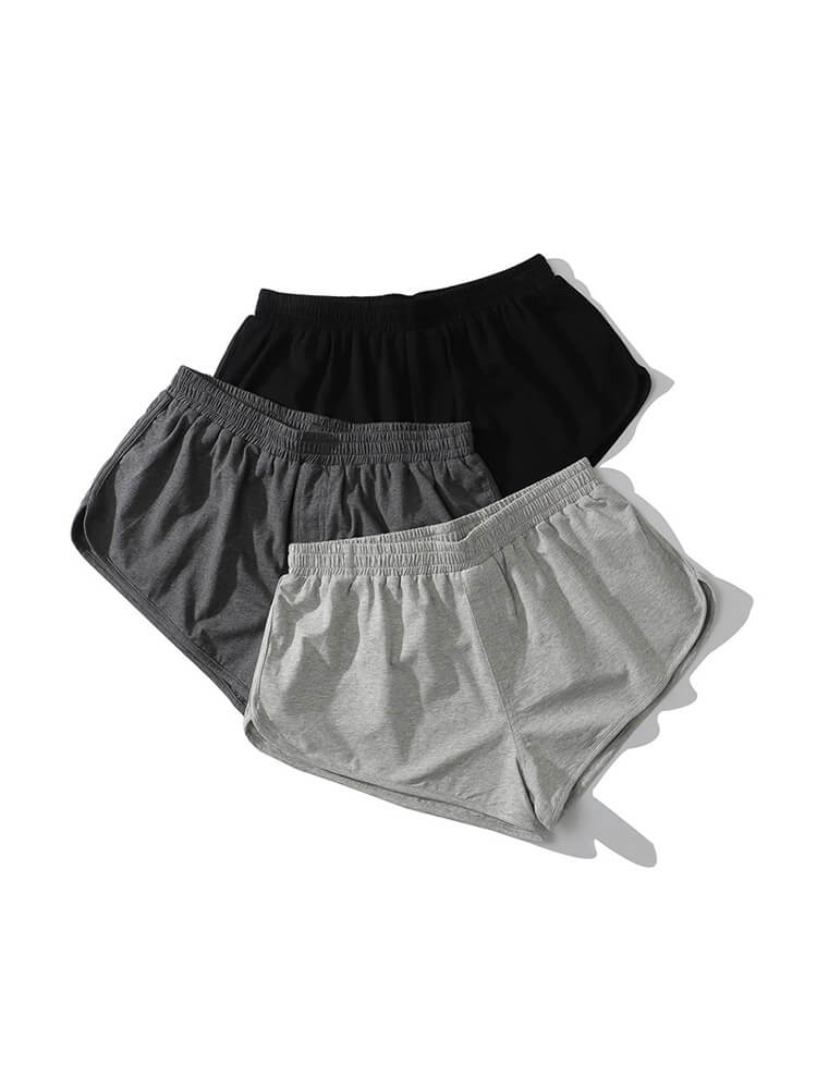 Men's Casual Solid Color Cotton Home Shorts