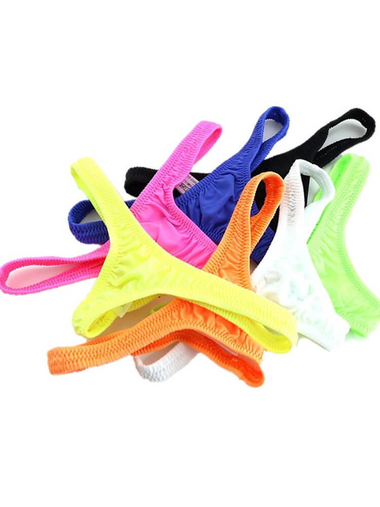 Men's High Elastic Ice Silk Breathable Thong