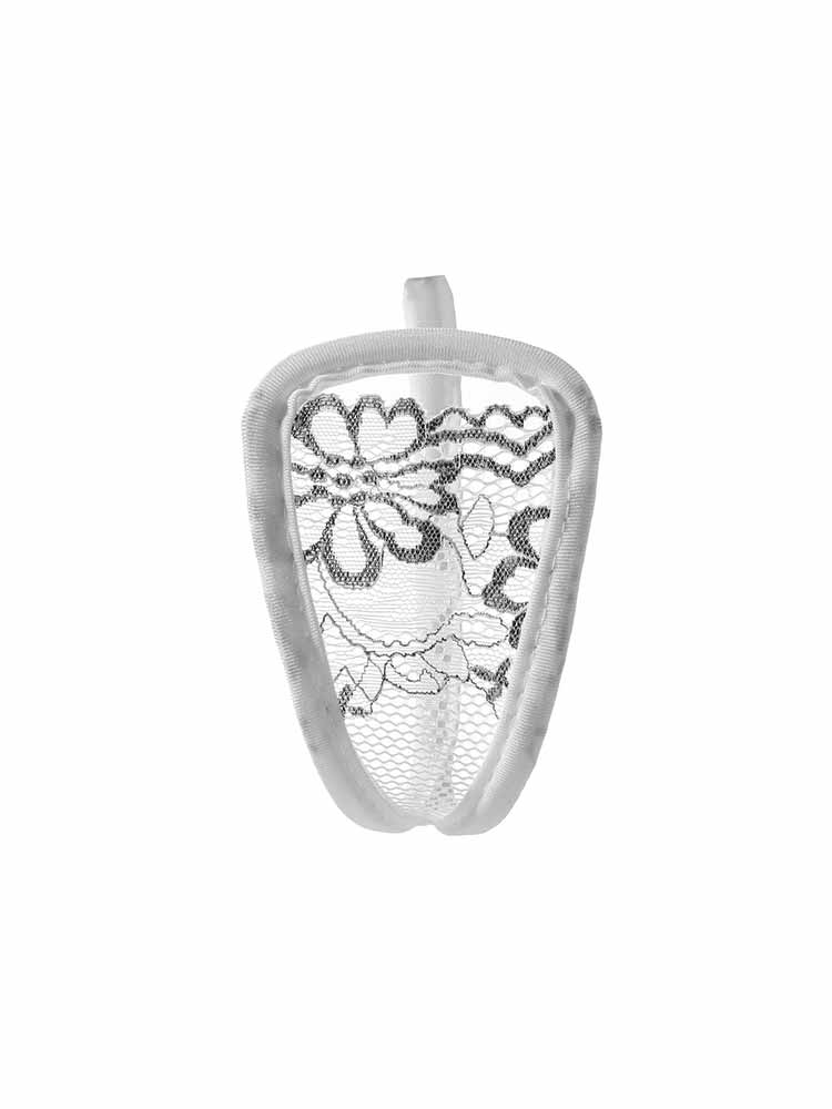 Sexy Floral Cutout Invisible C-Shaped Thong