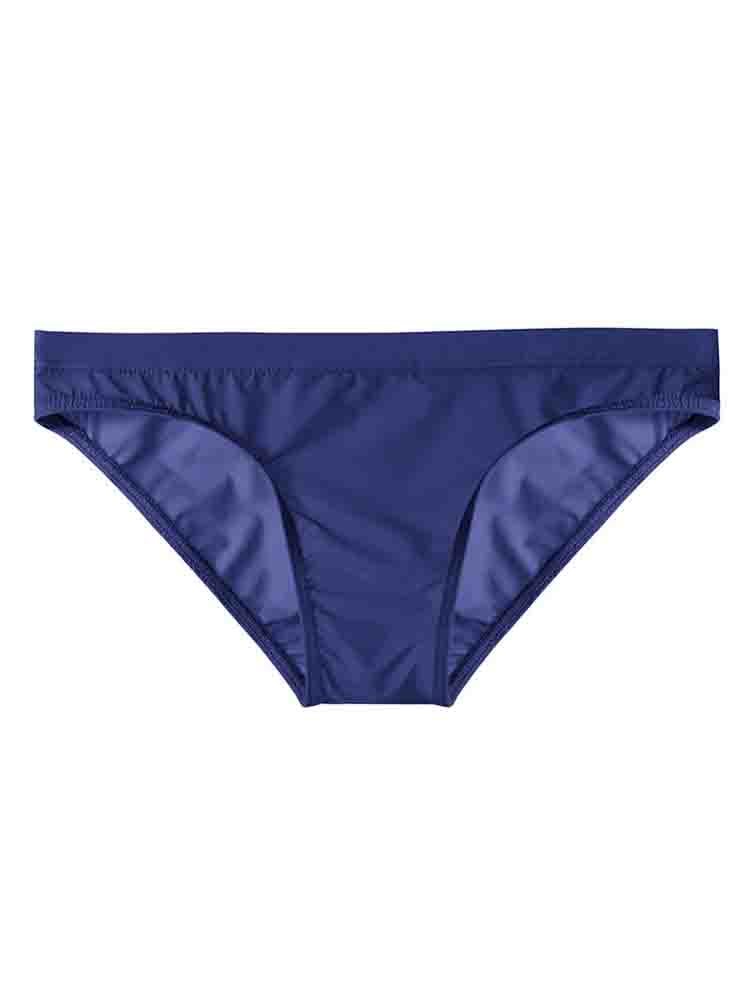 Men's Solid Color Low Waist Thin Briefs