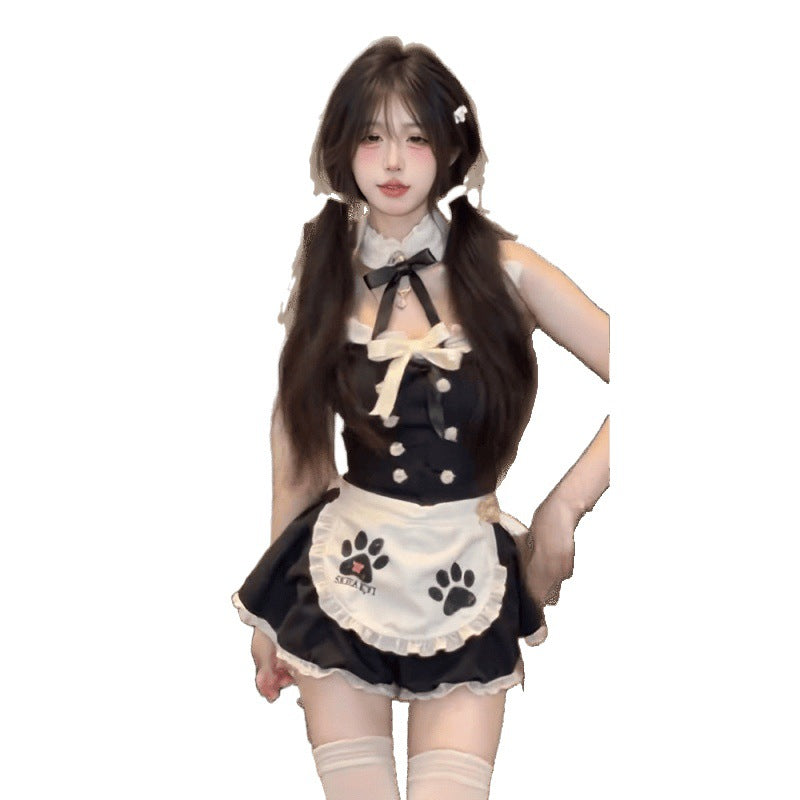 Cat Paw Maid Femboy Dress Set