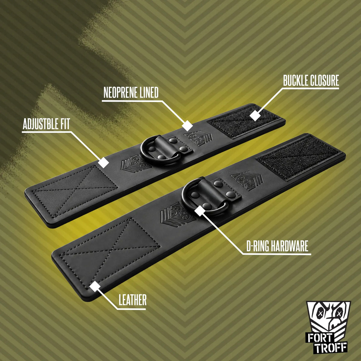 FT Leather Buckle-Free Wrist Cuffs