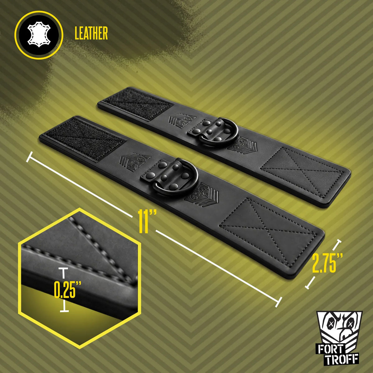 FT Leather Buckle-Free Wrist Cuffs