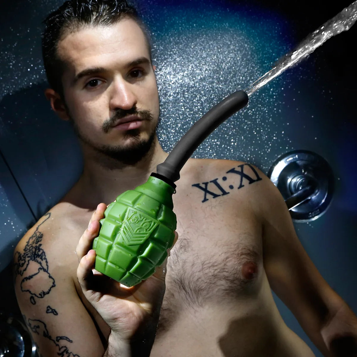 Grenade Anal Douche Bulb with Flexible Silicone Nozzle