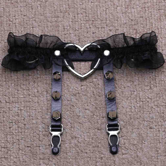 Heart Lace Femboy Garter
