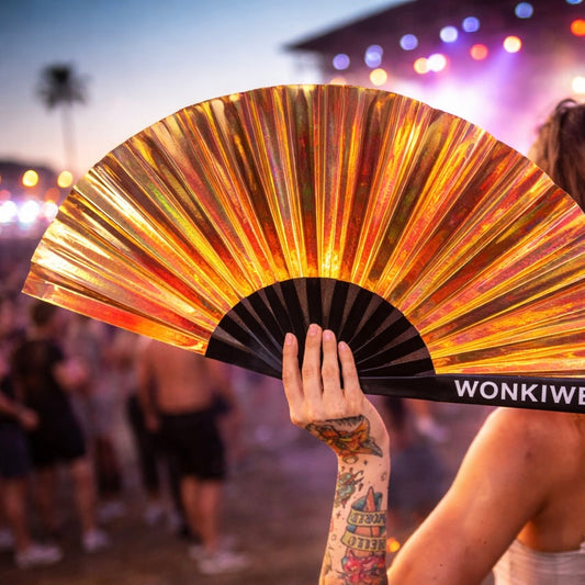 Unicorn Dreams XL Iridescent Festival Fan