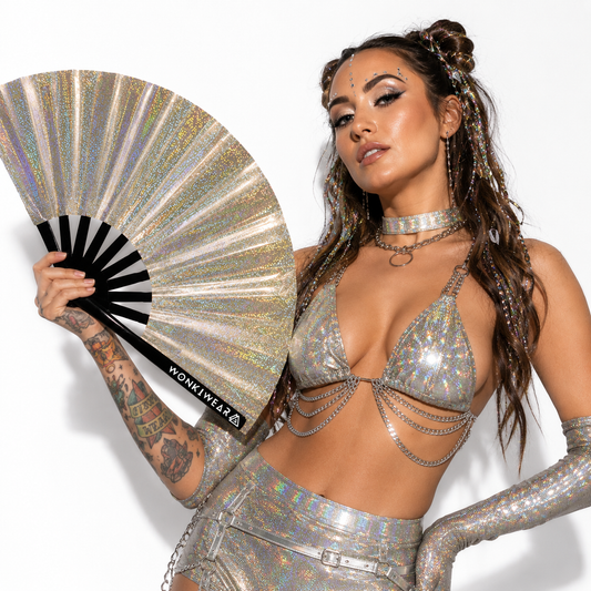 Jupiter Galaxy Iridescent Festival Fan